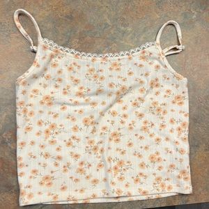 Forever 21 flower design tank top